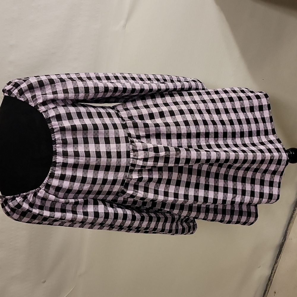WILD Fable long sleeve purple and black gingham dress size small - Picture 5 of 12